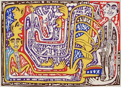 L'arbre - Œuvre Art brut de Taillandier Yvon en édition limitée