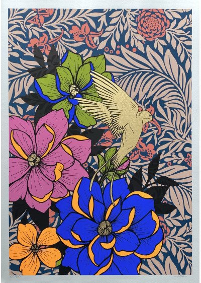 Portrait Vert - Œuvre Street art de Popay en édition limitée