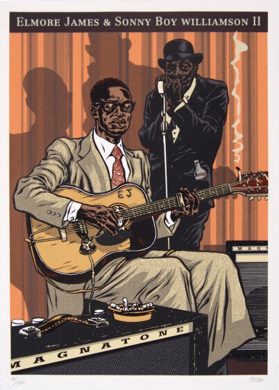 Elmore James et Sonny Boy Williamson II