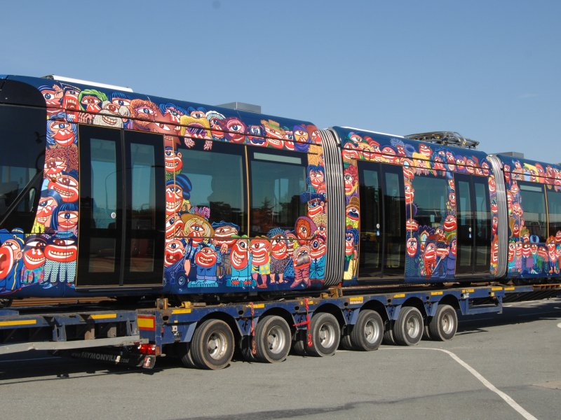 Le Tramway d'Aubagne par Hervé Di Rosa